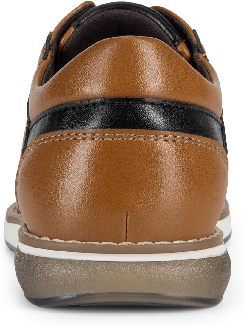 image:imageBruno Marc Boys Casual Dress Oxford Sneaker Vegan Leather Upper Breathable Lattice SlipResistant Outfit For Daily Wear Award Ceremonies Formal GatheringsBrown
