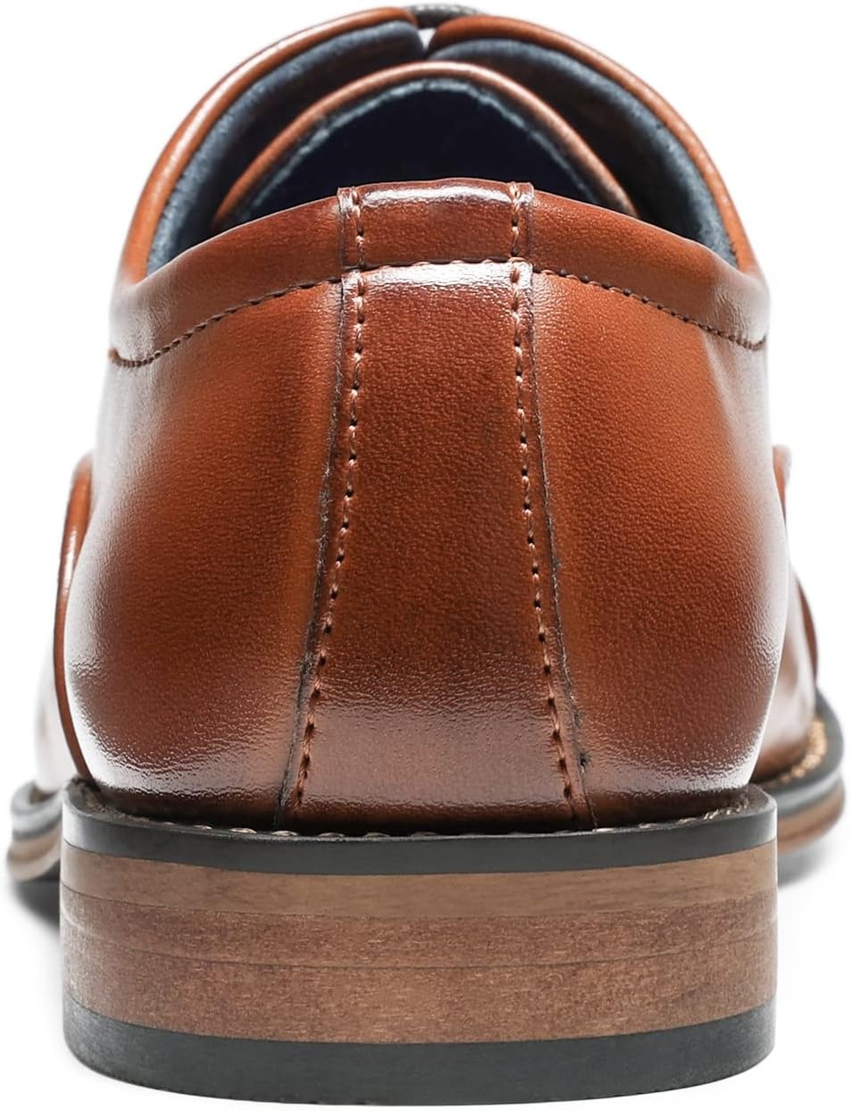 image:imageBruno Marc Boys Classic Oxfords Dress Shoes Classic Boys Dress Shoes smooth synthetic leather upper with a cap toe designBrown