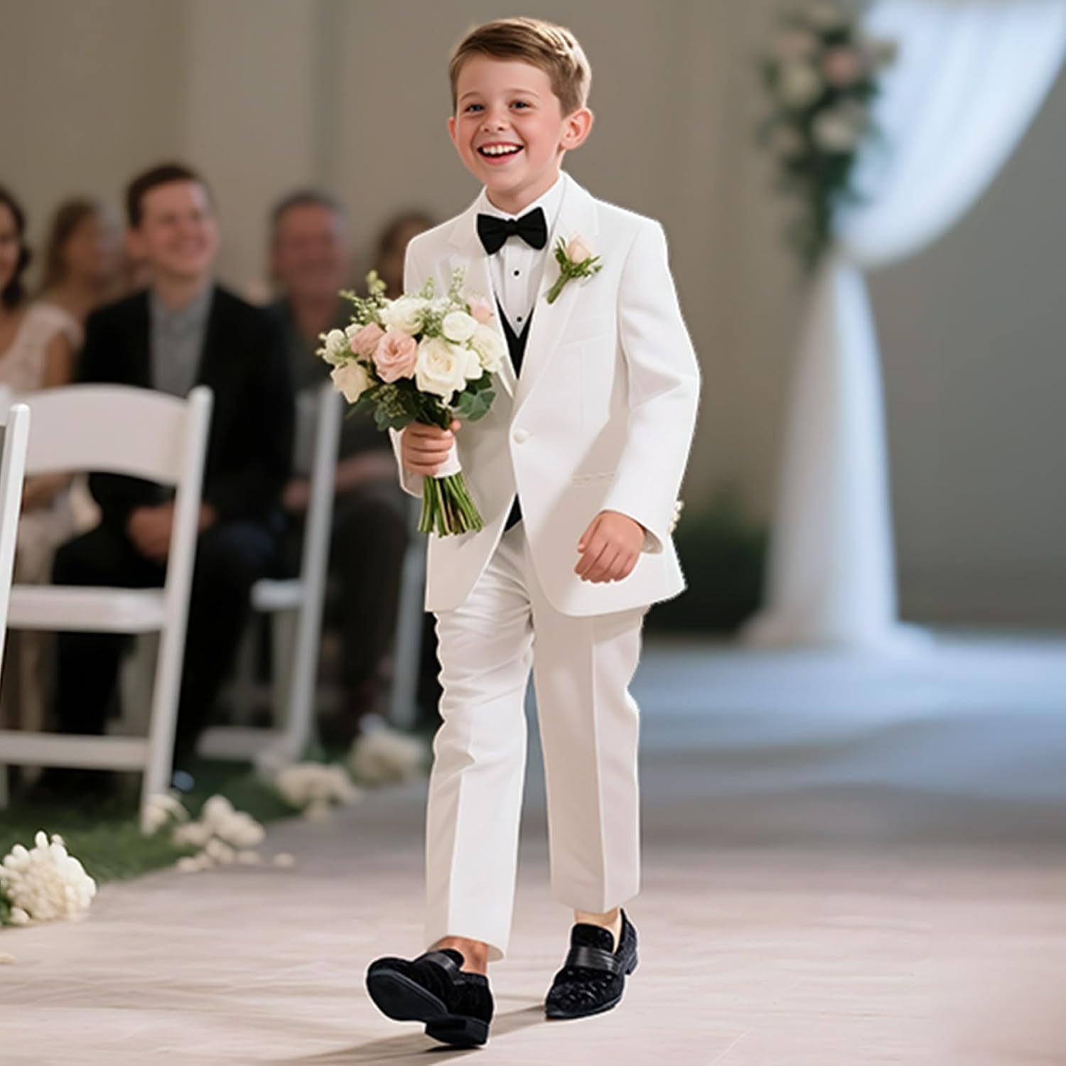 image:imageBruno Marc Boys Dress Shoes Tuxedo Loafers Comfortable Kids Slip on Formal Wedding Party Graduation Church School DailyBlack