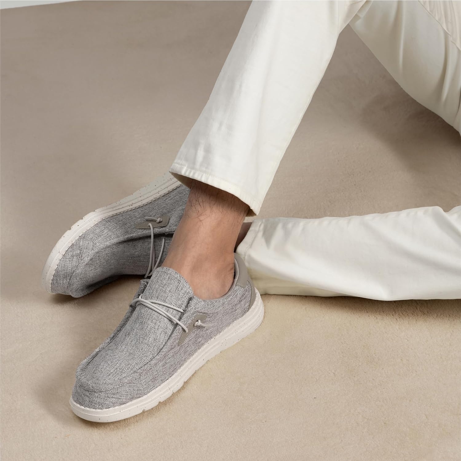 image:imageBruno Marc Mens Casual Slipon Loafers Shoes Comfortable Lightweight Breathable Stretch Soft Flexible Daily Office Travel JourneyBeige