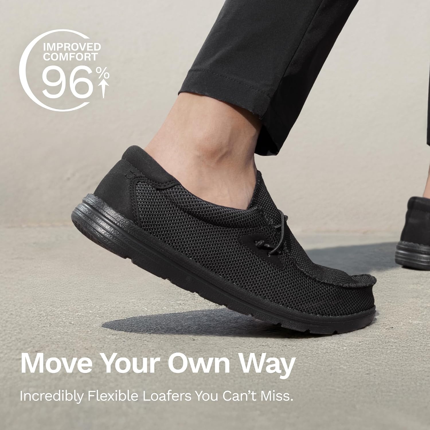 image:imageBruno Marc Mens Casual Slipon Loafers Shoes Comfortable Lightweight Breathable Stretch Soft Flexible Daily Office Travel JourneyBlack