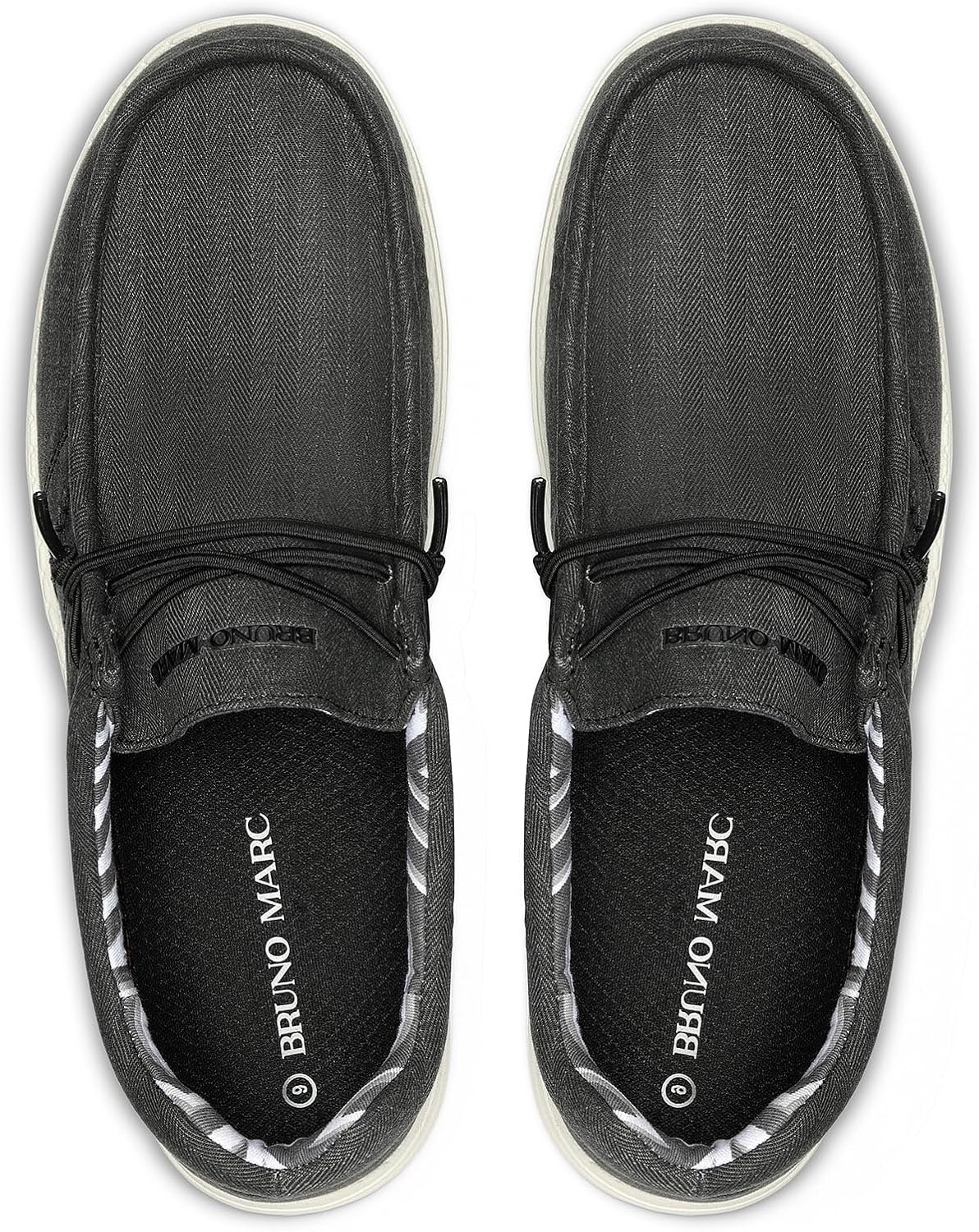image:imageBruno Marc Mens Casual Slipon Loafers Shoes Comfortable Lightweight Breathable Stretch Soft Flexible Daily Office Travel JourneyBlackarchsupport