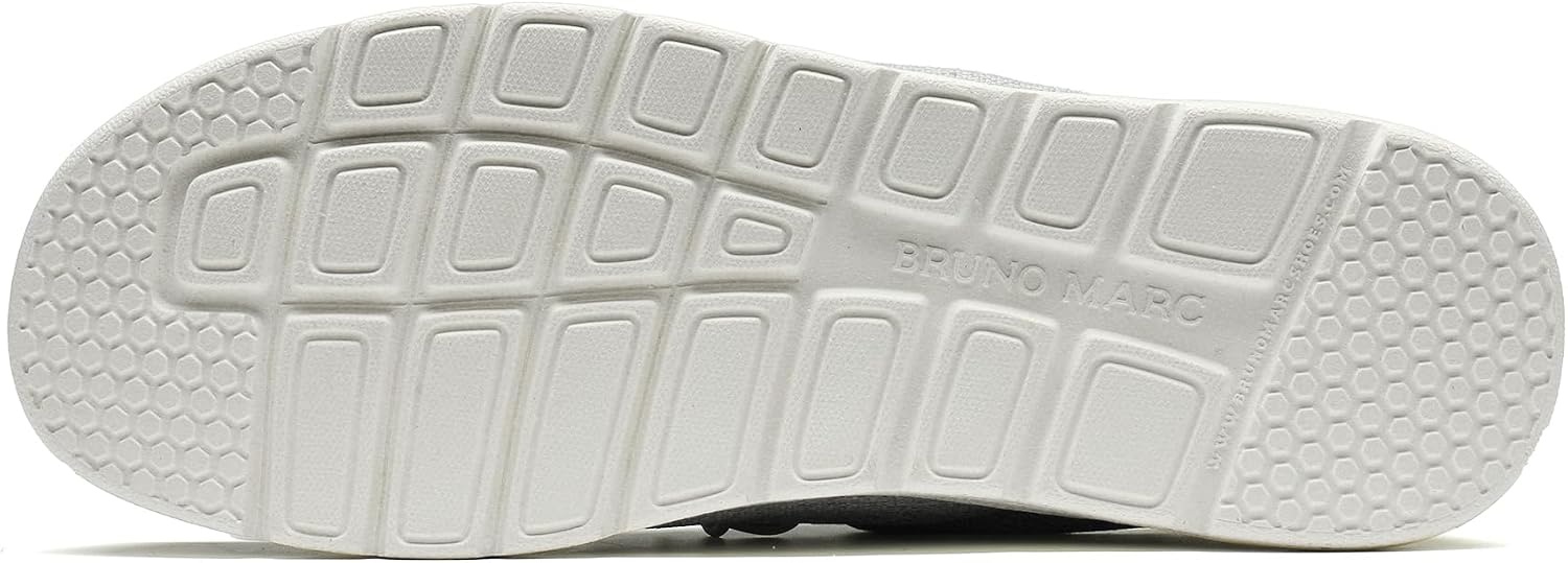 image:imageBruno Marc Mens Casual Slipon Loafers Shoes Comfortable Lightweight Breathable Stretch Soft Flexible Daily Office Travel JourneySplice Grey