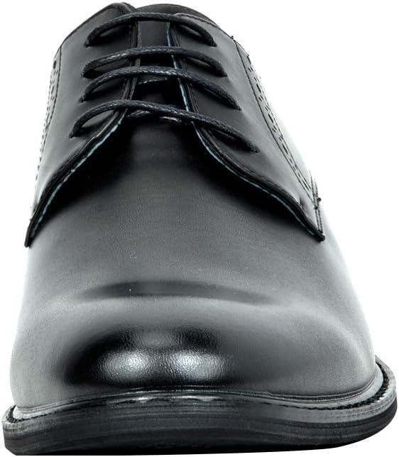 image:imageBruno Marc Mens Dress Classic Comfort Oxfords Shoes Soft Synthetic Leather Upper Comfy Insole Durable Outsole For Work Weddings Formal OccasionsBlack