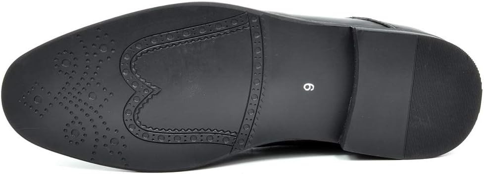 image:imageBruno Marc Mens Dress Classic Comfort Oxfords Shoes Soft Synthetic Leather Upper Comfy Insole Durable Outsole For Work Weddings Formal OccasionsBlack
