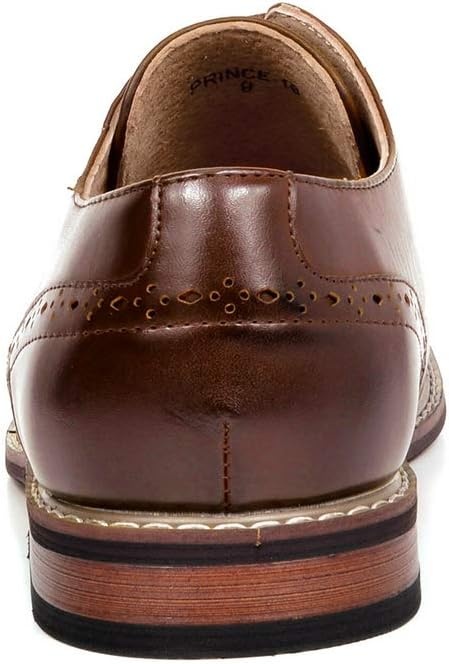 image:imageBruno Marc Mens Dress Classic Comfort Oxfords Shoes Soft Synthetic Leather Upper Comfy Insole Durable Outsole For Work Weddings Formal OccasionsDark Brown