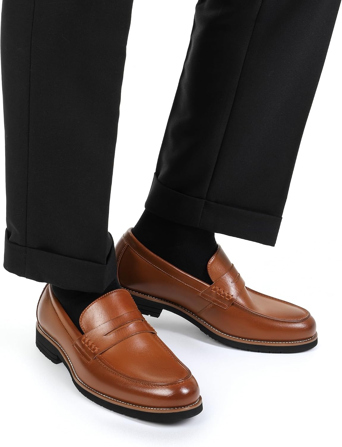 image:imageBruno Marc Mens Dress Slipon Penny Loafers Formal Shoes Comfort Classic Business Office Meeting Wedding DailyBrown