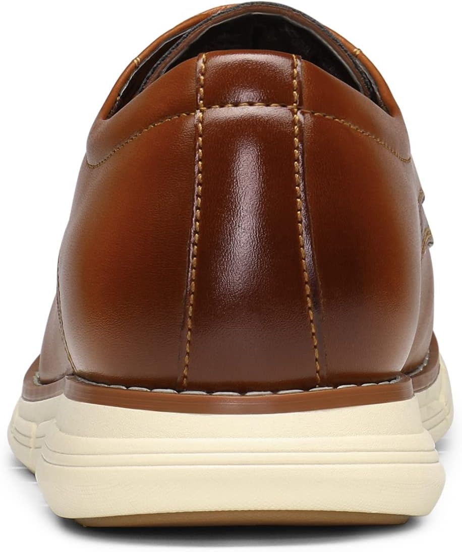 image:imageBruno Marc Mens Dress Sneakers Casual Oxford Formal Shoes cushioned insole classic laceup breathable lining ideal for office work and formal evening occasionsBrown