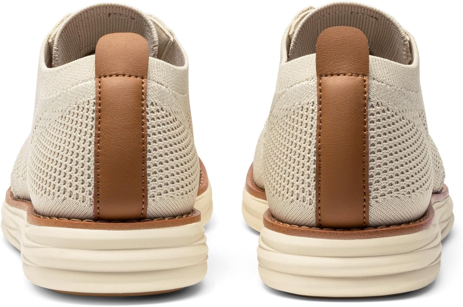 image:imageBruno Marc Mens KnitFlex Breeze Casual Dress Sneakers Breathable Lightweight Mesh LaceUp Derby Walking Shoes for Work amp WeekendApricot