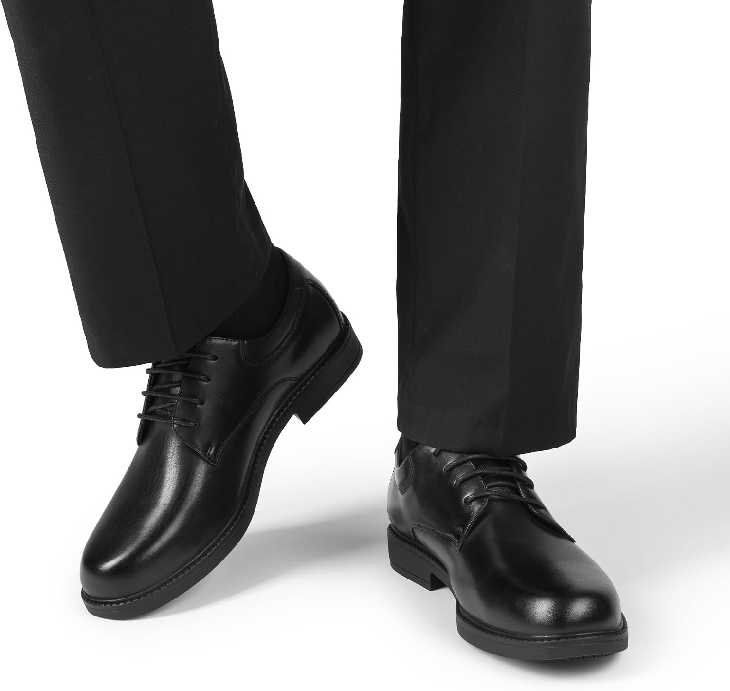 image:imageBruno Marc Mens Non Slip Work Restaurant Dress Shoes Splash Proof Reliable Grip Derby Oxfords Chef Uniform Church Office Garden Kitchen EverydayAll Blackpu