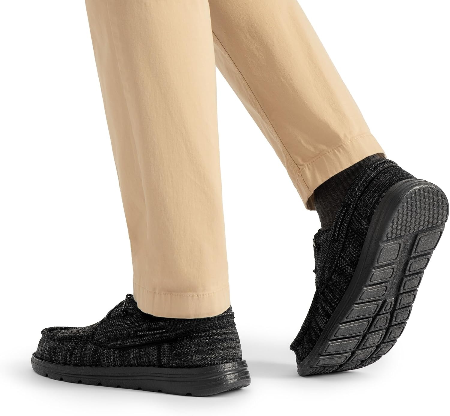 image:imageBruno Marc Mens Slipon Loafers Casual Boat Shoes Comfortable Lightweight Breathable Soft Flexible Daily Office Travel JourneyCarbon Black