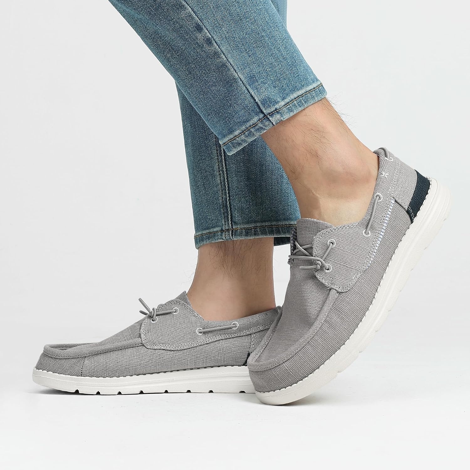 image:imageBruno Marc Mens Slipon Loafers Casual Boat Shoes Comfortable Lightweight Breathable Soft Flexible Daily Office Travel JourneyGrey