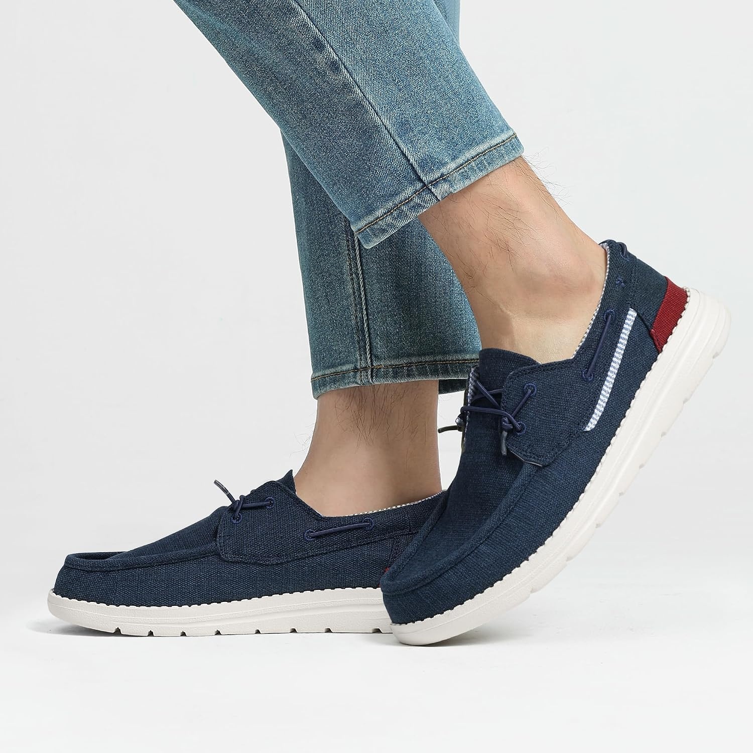 image:imageBruno Marc Mens Slipon Loafers Casual Boat Shoes Comfortable Lightweight Breathable Soft Flexible Daily Office Travel JourneyNavy