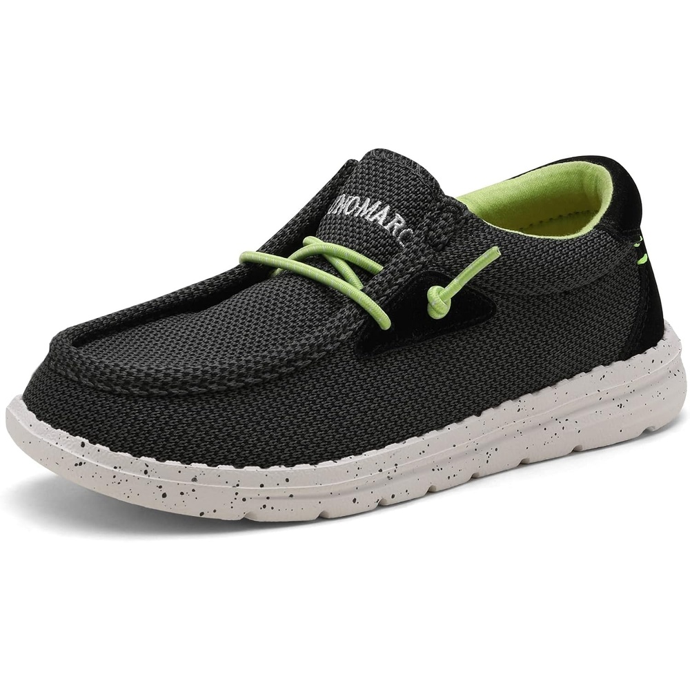 image:imageBruno Marc Boys Slipon Casual Loafers Shoes  Comfortable Breathable Knitted Elastic Lace Lightweight Flexible Kids School Daily Travel Journey Indoor OutdoorBlack