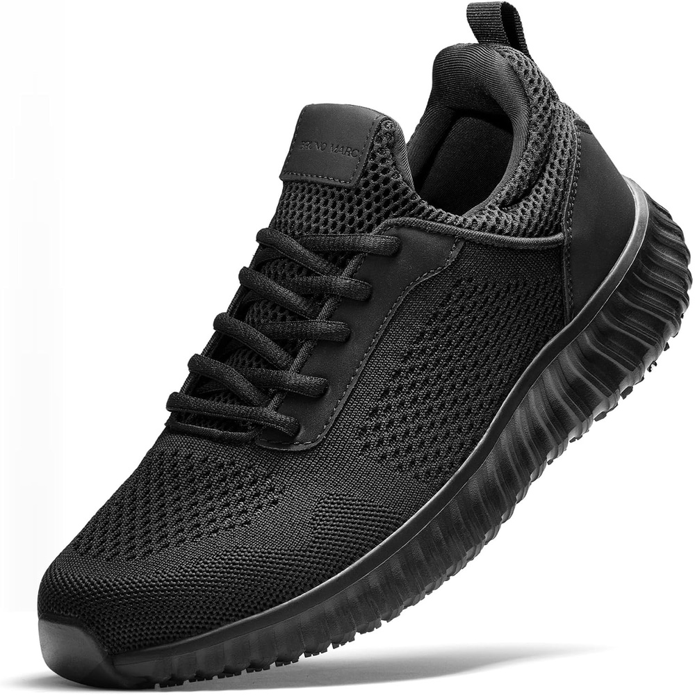 image:imageBruno Marc Mens Non Slip Work Shoes Walking Slip Resistance Food Service Chef Kitchen Restaurant Sneakers Comfortable LightweightBlack