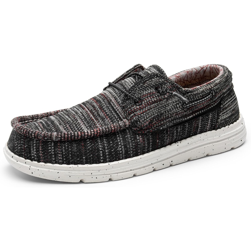 image:imageBruno Marc Mens Slipon Loafers Casual Boat Shoes Comfortable Lightweight Breathable Soft Flexible Daily Office Travel JourneyBlackRed