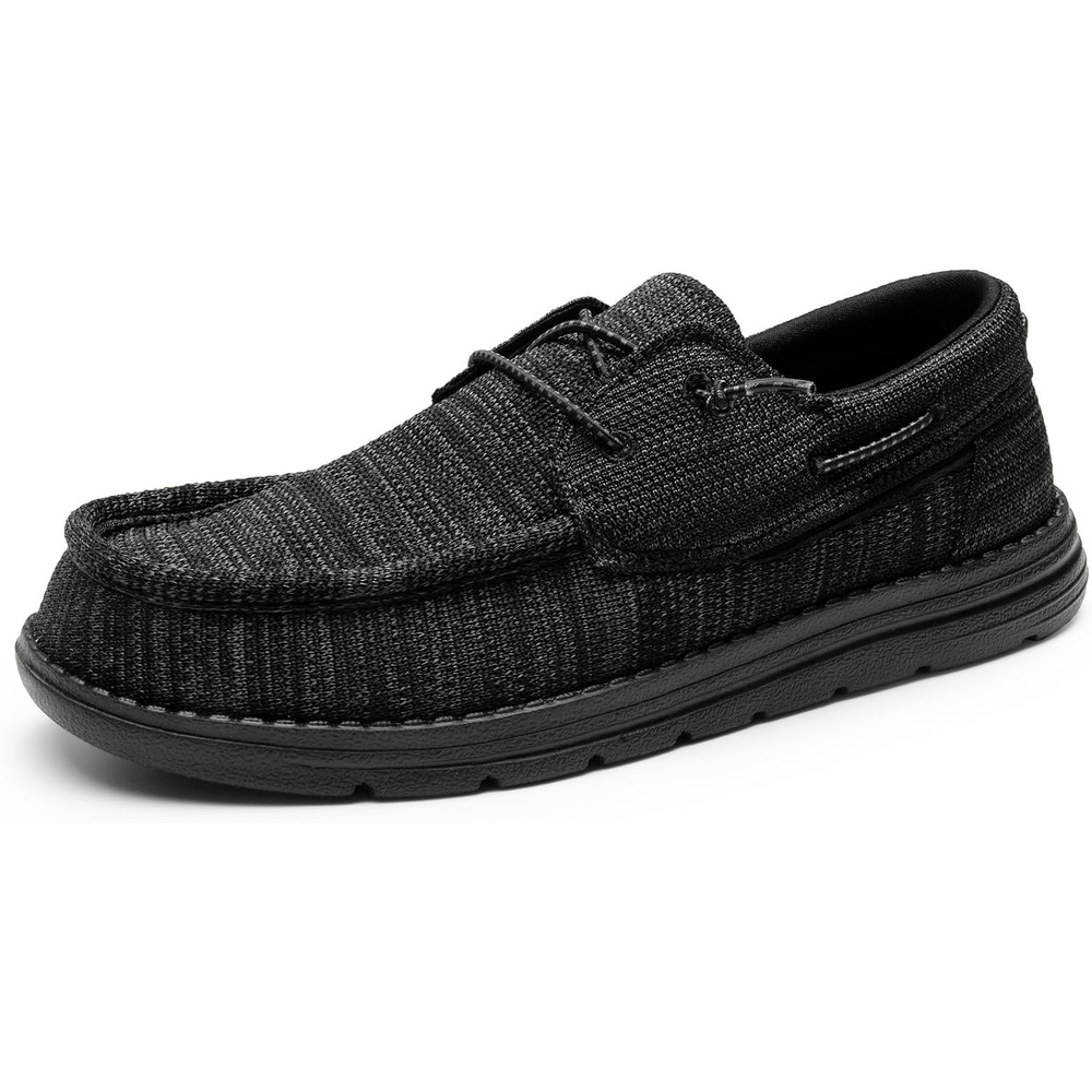 image:imageBruno Marc Mens Slipon Loafers Casual Boat Shoes Comfortable Lightweight Breathable Soft Flexible Daily Office Travel JourneyCarbon Black