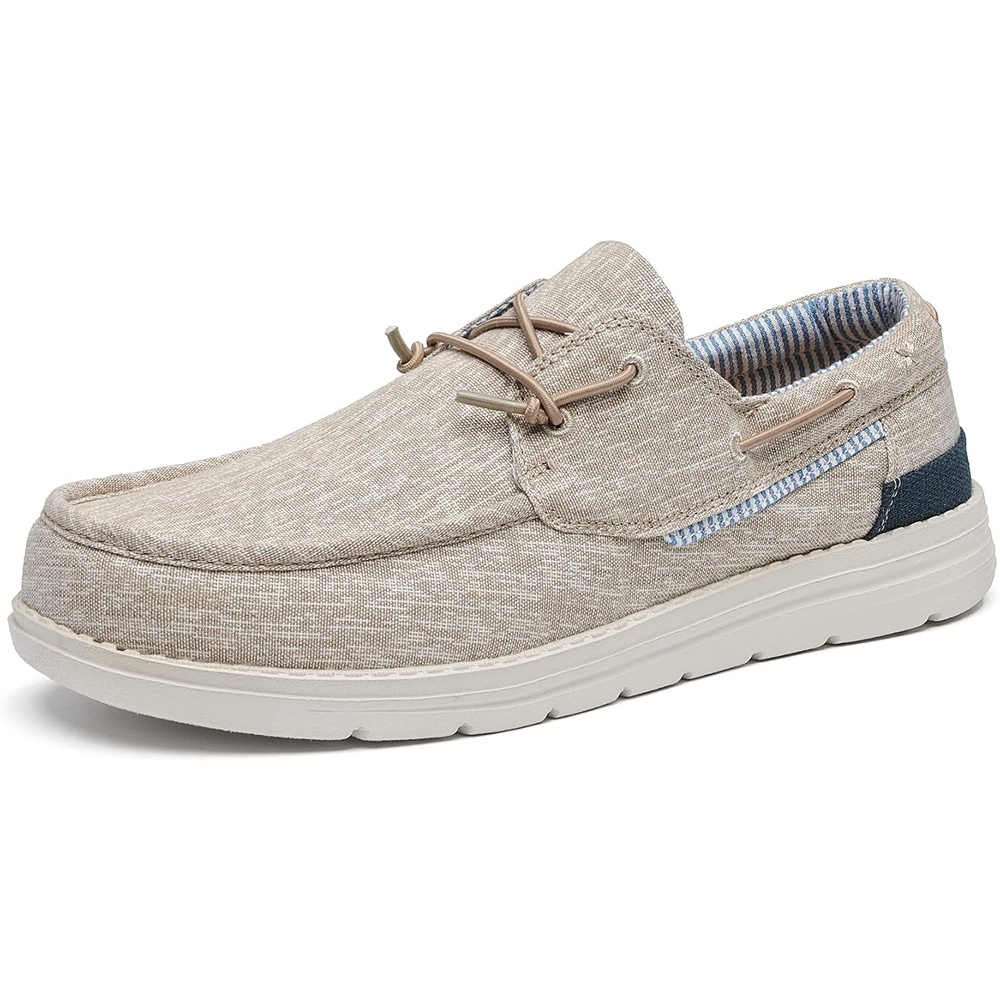 image:imageBruno Marc Mens Slipon Loafers Casual Boat Shoes Comfortable Lightweight Breathable Soft Flexible Daily Office Travel JourneyKhaki
