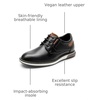 Bruno Marc Boy’s Casual Dress Oxford Sneaker | Vegan Leather Upper Breathable Lattice Slip-Resistant Outfit For Daily Wear Award Ceremonies Formal Gatherings(Black)