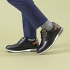 Bruno Marc Boy’s Casual Dress Oxford Sneaker | Vegan Leather Upper Breathable Lattice Slip-Resistant Outfit For Daily Wear Award Ceremonies Formal Gatherings(Black)