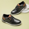 Bruno Marc Boy’s Casual Dress Oxford Sneaker | Vegan Leather Upper Breathable Lattice Slip-Resistant Outfit For Daily Wear Award Ceremonies Formal Gatherings(Black)