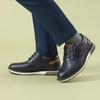 Bruno Marc Boy’s Casual Dress Oxford Sneaker | Vegan Leather Upper Breathable Lattice Slip-Resistant Outfit For Daily Wear Award Ceremonies Formal Gatherings(Navy)