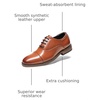 Bruno Marc Boy’s Classic Oxfords Dress Shoes | Classic Boy’s Dress Shoes smooth synthetic leather upper with a cap toe design(Brown)