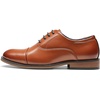 Bruno Marc Boy’s Classic Oxfords Dress Shoes | Classic Boy’s Dress Shoes smooth synthetic leather upper with a cap toe design(Brown)