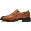Bruno Marc Boy’s Dress Shoes Slip on Loafers | Classic Square Toe Comfortable Support Formal Church Wedding Party Family Celebration(Brown)