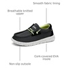 Bruno Marc Boy’s Slip-on Casual Loafers Shoes | Comfortable Breathable Knitted Elastic Lace Lightweight Flexible Kids School Daily Travel Journey Indoor Outdoor(Black)