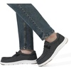 Bruno Marc Men’s Casual Slip-on Loafers Shoes | Comfortable Lightweight Breathable Stretch Soft Flexible Daily Office Travel Journey(Black-arch-support)