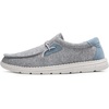 Bruno Marc Men’s Casual Slip-on Loafers Shoes | Comfortable Lightweight Breathable Stretch Soft Flexible Daily Office Travel Journey(Grey/Blue)