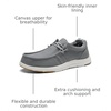 Bruno Marc Men’s Casual Slip-on Loafers Shoes | Comfortable Lightweight Breathable Stretch Soft Flexible Daily Office Travel Journey(Grey-arch-support)