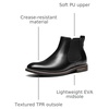 Bruno Marc Men’s Classic Chelsea Ankle Dress Boots | Crease-Resistant Soft Upper, Cushioned PU Sponge Insole,Textured TPR Outsole for Men Smart Casual Occasions(1-black)