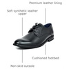 Bruno Marc Men’s Dress Classic Comfort Oxfords Shoes | Soft Synthetic Leather Upper, Comfy Insole, Durable Outsole For Work, Weddings, Formal Occasions(Black)