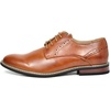 Bruno Marc Men’s Dress Classic Comfort Oxfords Shoes | Soft Synthetic Leather Upper, Comfy Insole, Durable Outsole For Work, Weddings, Formal Occasions(Brown)