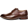 Bruno Marc Men’s Dress Classic Comfort Oxfords Shoes | Soft Synthetic Leather Upper, Comfy Insole, Durable Outsole For Work, Weddings, Formal Occasions(Dark Brown)