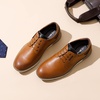Bruno Marc Men’s Dress Oxfords Casual Derby Sneakers | Breathable Perforated Synthetic Leather, Cushioned Insole, Shock-absorbent Outfit, Fit Boardrooms Bars Daily Wear & Events(Brown)