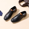 Bruno Marc Men’s Dress Oxfords Casual Derby Sneakers | Breathable Perforated Synthetic Leather, Cushioned Insole, Shock-absorbent Outfit, Fit Boardrooms Bars Daily Wear & Events(Black)