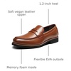 Bruno Marc Men’s Dress Slip-on Penny Loafers Formal Shoes | Comfort Classic Business Office Meeting Wedding Daily(Brown)