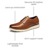 Bruno Marc Men’s Dress Sneakers Casual Oxford Formal Shoes | cushioned insole classic lace-up breathable lining, ideal for office, work and formal evening occasions(Brown)