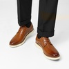 Bruno Marc Men’s Dress Sneakers Casual Oxford Formal Shoes | cushioned insole classic lace-up breathable lining, ideal for office, work and formal evening occasions(Brown)