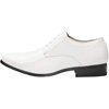 Bruno Marc Men’s Faux Patent Leather Tuxedo Dress Oxford | Soft Lining, Cushioned Insole, Non-slip Outfit, Ideal for Weddings, Formal Events, Pair with any Formal Wear(White)