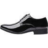 Bruno Marc Men’s Faux Patent Leather Tuxedo Dress Oxford | Soft Lining, Cushioned Insole, Non-slip Outfit, Ideal for Weddings, Formal Events, Pair with any Formal Wear(Black)