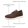 Bruno Marc Men’s KnitFlex Breeze Casual Dress Sneakers | Breathable Lightweight Mesh Lace-Up Derby Walking Shoes for Work & Weekend(Brown)