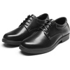 Bruno Marc Mens Non Slip Work Restaurant Dress Shoes | Splash Proof Reliable Grip Derby Oxfords Chef Uniform Church Office Garden Kitchen Everyday(All Black-pu)