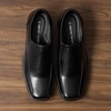 Bruno Marc Men’s Slip on Dress Loafers Shoes | Formal Business Classic Square Toe Office Meeting Wedding Church Daily(Black)
