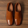 Bruno Marc Men’s Slip on Dress Loafers Shoes | Formal Business Classic Square Toe Office Meeting Wedding Church Daily(Brown)