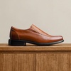 Bruno Marc Men’s Slip on Dress Loafers Shoes | Formal Business Classic Square Toe Office Meeting Wedding Church Daily(Brown)