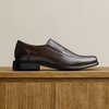 Bruno Marc Men’s Slip on Dress Loafers Shoes | Formal Business Classic Square Toe Office Meeting Wedding Church Daily(Dark Brown)